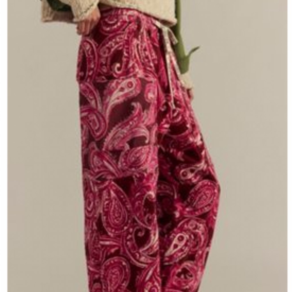 Free People We The Free Jet Set Knit
Printed Pull-On Pants-M